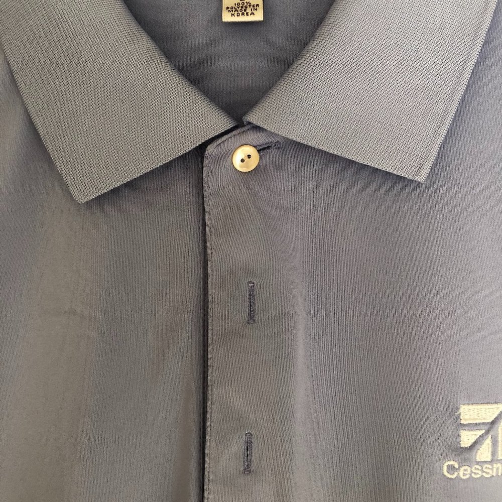 FINAL PRICE! Peter Millar Summer Comfort Polo Shirt w/Cessna Logo L Retail $124